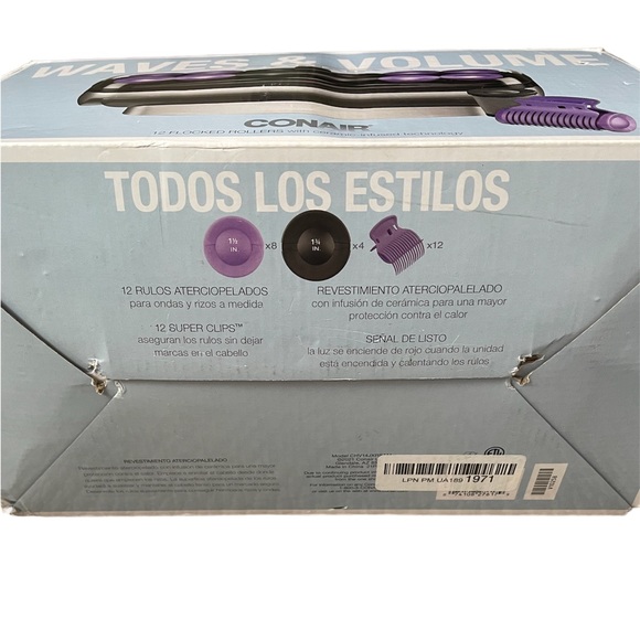 NWT Conair Waves & Volume Gently Heat Velvet Heat Rollers for Hair - Picture 4 of 8